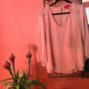 NWT Jennifer Lopez V Neck Blouse